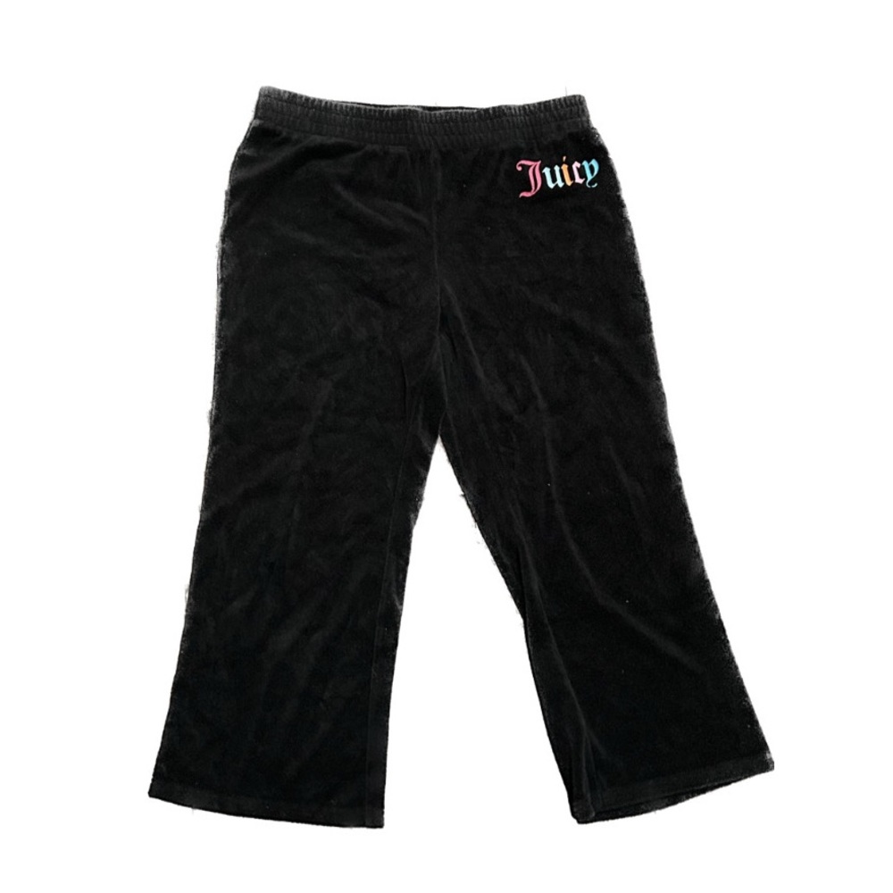 VINTAGE BLACK CROPPED JUICY PANTS